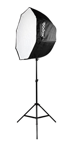 Kit Softbox Godox 80cm Octabox P Flash Lâmpada Luz Contínua