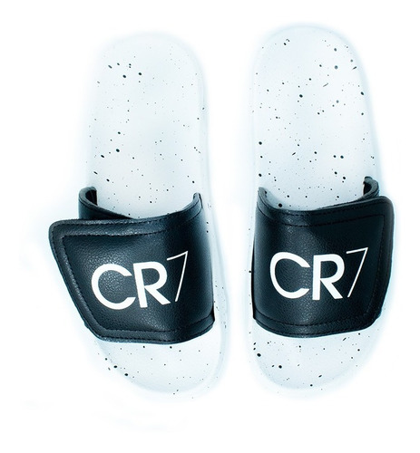 Imagen 3 de 4 de Sandalias Hombre Cr7-02 Rubber Blanco Moletto