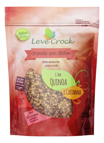 Granola Quinoa e Castanha Leve Crock Pouch 200g