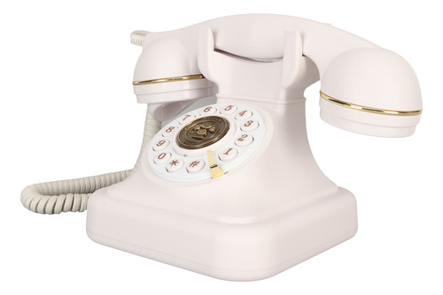 Teléfono Fijo Antiguo, Teléfono Con Cable Retro Con Botones