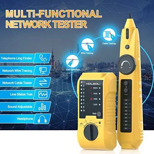 Probador Cable Red, Rastreador Ethernet Con Verificacin Lnea
