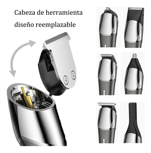 Afeitadora Electrica Y Barbero Eléctrico, 11en 1 Kit De Rasurado Para Hombre, Máquina Para Cortar Cabello De Barba/nariz/pelo/cara/cuerpo, Usb Carga Rápida,afeitadora Barba Rastrillo Electrico Hombre