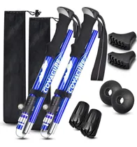 Comprar Bastones De Trekking Covacure Bastones De Senderismo Plegabl