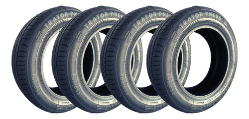 Kit 4 Pneu 185/60/15 Remold Com Borracha Vipal E Garantia