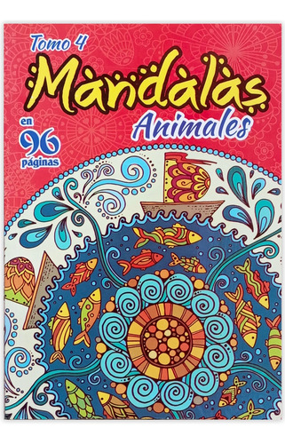 Mandalas De Animales Varios + Caja De 12 Colores