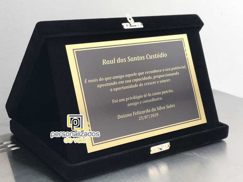 Placa De Homenagem Especial