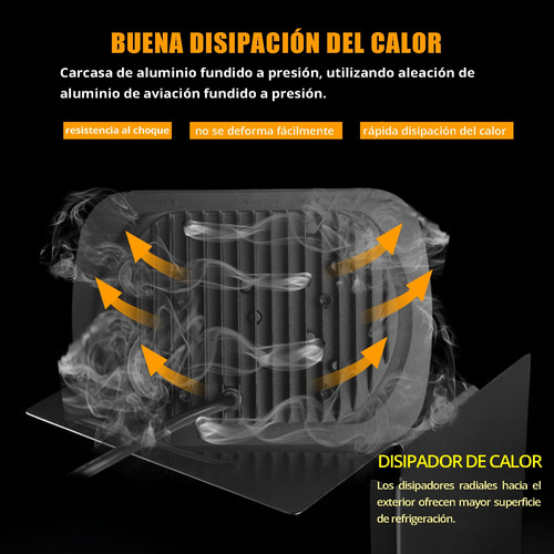 2 Faros Unidad Cuadrada Rectangular Leds 5x7 Alta/baja