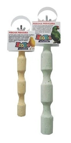 Imagen 5 de 6 de Percha Mineral Chica Para Ave Zootec Loro Canario Perico