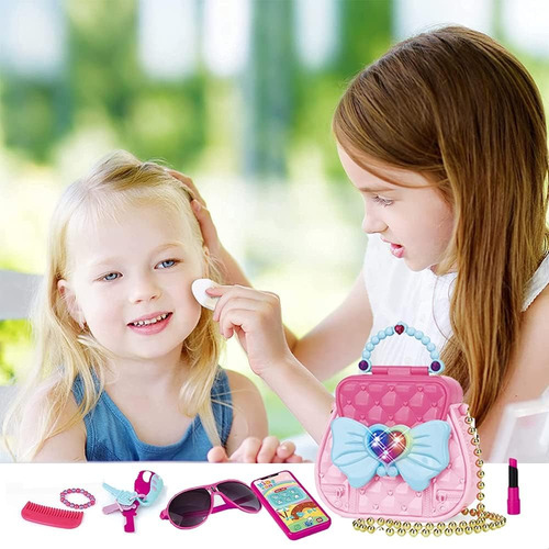 Set De 17 Pcs Belleza Cartera Y Accesorios Luces Y Sonidos