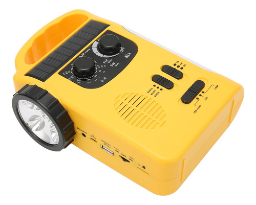 Radio Solar De Manivela Am Fm Sw Radio De Emergencia Con Led