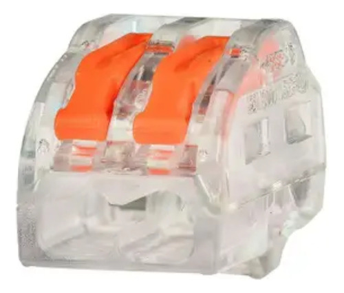 80x Kit Conector Emenda Rápida Com Derivaçã Borne 2 3 5 Fios Cor Transparente