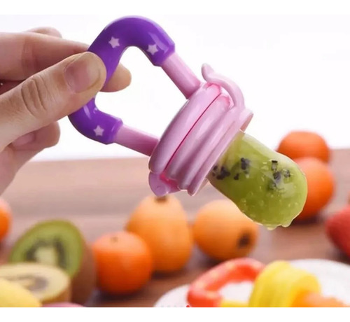 Chupete Para Frutas Bebe Alimentación Mordillo Silicona Nena 1