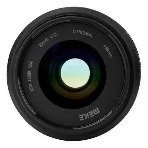 Lente Meike 35mm F2 Full Frame Auto Foco Sony E-mount A7/zv1