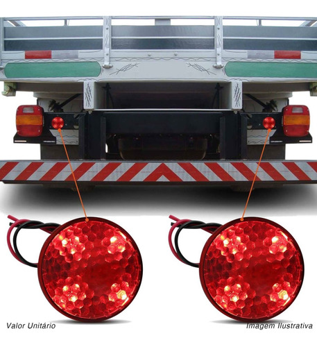 Sirene Piezo 6 Tons Led Universal Caminhão Ônibus Marcha Ré
