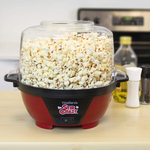 Popcorn Popper Machine West Bend Stir Crazy No.82505 6-quart