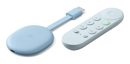Google Chromecast with Google TV GA01919-US de voz 4.ª generación 4K 8GB sky con 2GB de memoria RAM