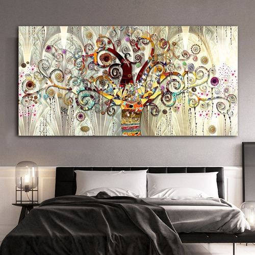 Imagen 1 de 9 de Cuadro-arbol De La Vida-decorativo- 130x60 Cm.