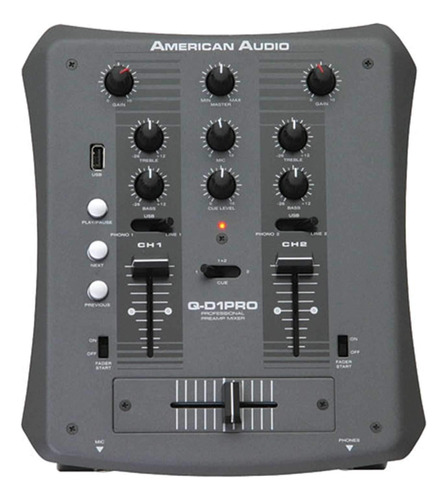 Mezclador Dj American Audio Qd1 Pro Con Usb