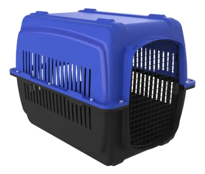 Duna caja transportadora para perros kennel tamaño grande azul