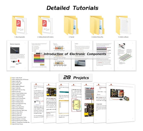 Kit Programación Para Arduino Keyestudio Stem 28 Proyectos