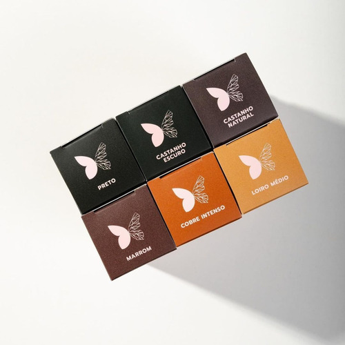 Kit 6 Tinta Sobrancelhas + Creme Oxidante + Removedor Menela