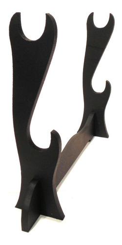 Imagem 4 de 6 de Suporte Horizontal De Mesa Para 2 Espadas Ou Katanas