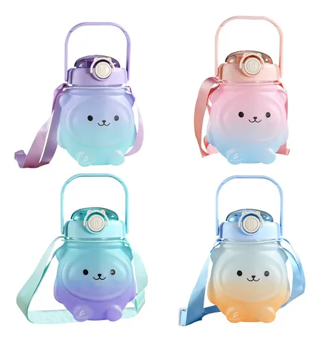 comprar Botella Cantimplora Agua Bonito Oso Kawaii Infantil 600 Ml