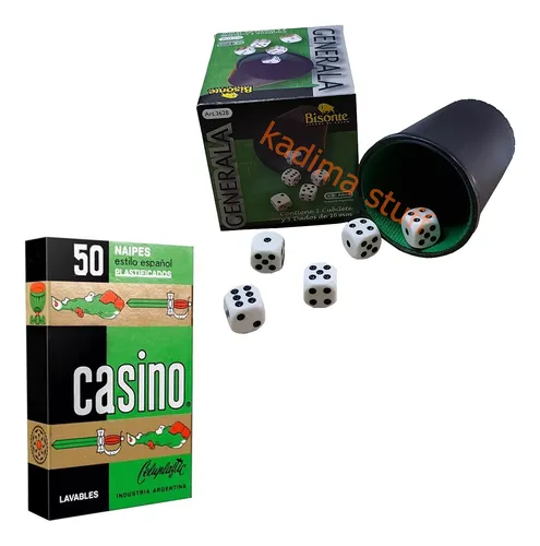 Juegos De Mesa Clásicos Generala + Naipes Cartas Españolas
