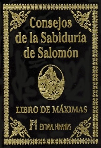 Consejos De La Sabiduria De Salomon (t), De Salomon. Editorial Humanitas - Espa A, Tapa Dura En Español, 1900