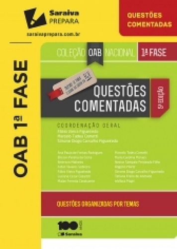 Questoes Comentadas - Oab 1f - Saraiva, De Varios. Editora Saraiva, Capa Mole, Edição 5 Em Português