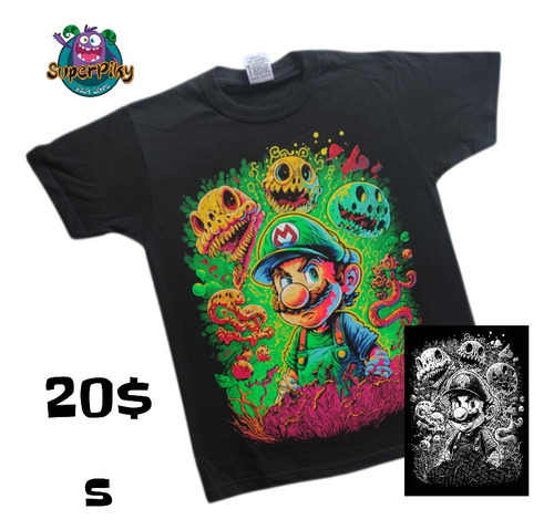 Franelas T-shirt Camisetas Doble Est Videojuegos Super Mario