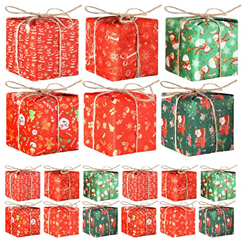 60 Piezas De Mini Cajas De Regalo Árbol De Navidad, Mi...
