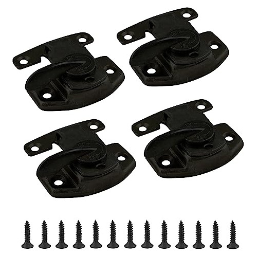 Cierres Para Mesa De Metal, Pack De 4, Negro