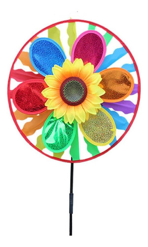 Molino De Viento De Girasol 3d Colorido Para Niños, Juguete 