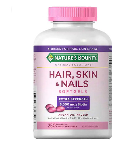 Nature's Bounty Cabello Piel Y Uñas 250 Unidades Con Biotina