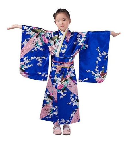 Ropa Para Niños Bata Kimono Para Niñas Tradicional Japonesa