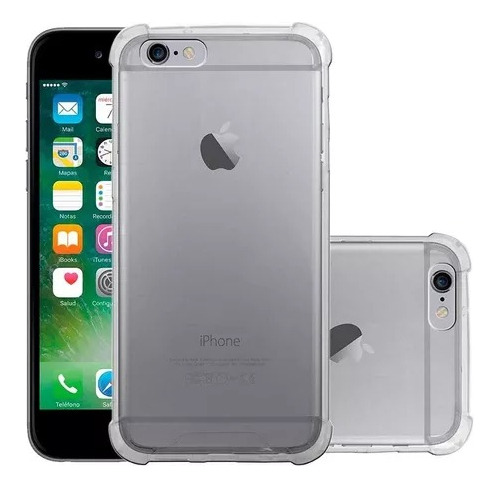 Funda Para iPhone 6 Plus Case Acrigel Flexible Y Cristal 9h