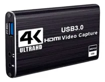 Comprar Capturador Video Hdmi 4k A Usb 3.0, Audifono Y Microfono