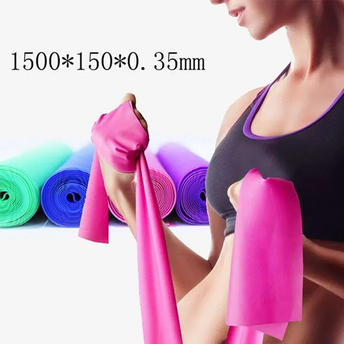 Imagen 4 de 5 de Banda Elástica De Resistencia Para Pilates Yoga / Lhua Store
