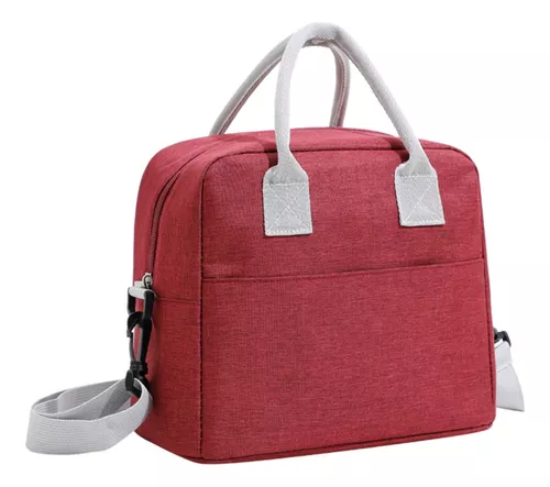 Bolsa comida trabajo gimnasio Meimi Amores Lancheira Infantil Escolar de  nylon resistente agua verde atlántico asas color azul gris negra rosa roja  marrón