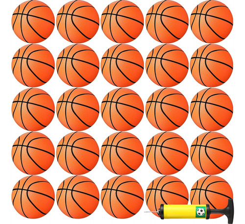 32 Mini Pelotas De Baloncesto De Pvc De 5 Pulgadas Con Bomba