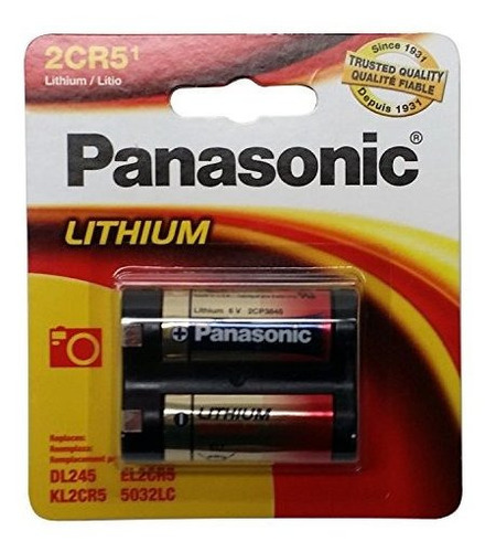 Bateria De Cilindro De Litio De 6 Voltios De Panasonic (2cr5