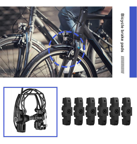 Pastillas De Freno De Bicicleta Equipo De Repuesto 6 Piezas