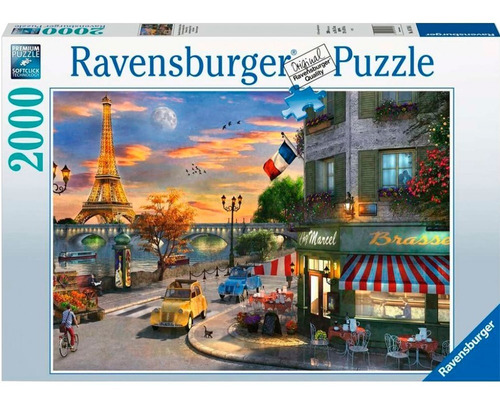 16716 Puesta Sol París Rompecabezas Ravensburger 2000 Piezas