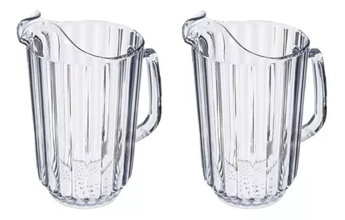  SUSTEAS Jarra de vidrio de 2 litros, jarra de agua con