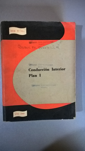 Conducción Interior. Plan I 1966 Ejército