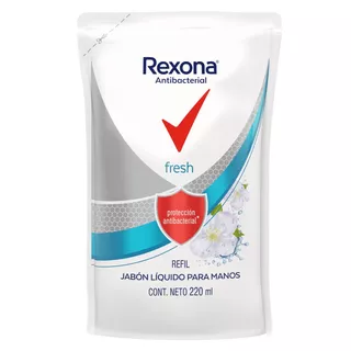 Jabón líquido Rexona Antibacterial Fresh repuesto 220 ml