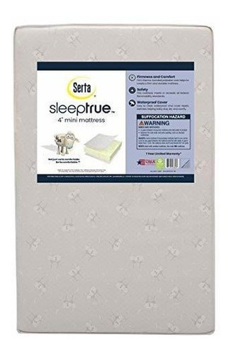 Colchon Mini Cuna Serta Sleeptrue De 4  