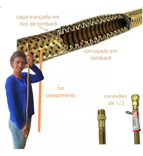Kit Duplo P/ Forno E Cooktop 1m Com Regulador 2kg Aliança