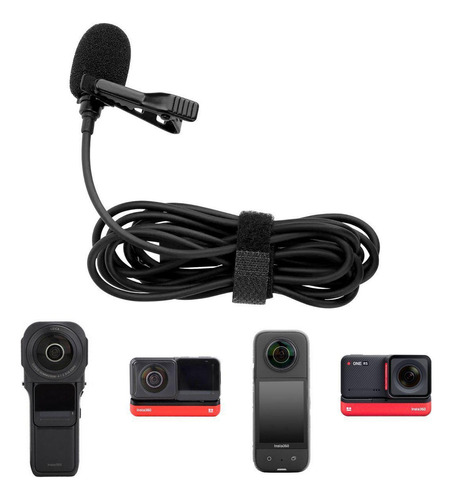 Microfone Lapela Usb-c Insta360 X3/one X2/one R - 60hz-18khz